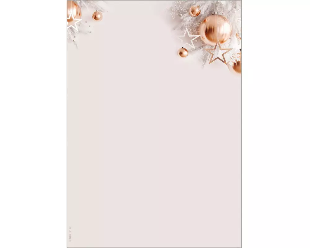 Sigel Motivpapier Christmas in rose gold, A4, 90 g/m², 100 Blatt