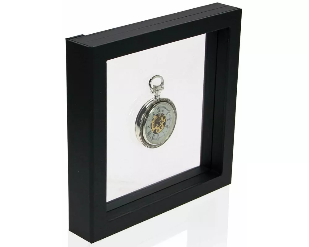 Schweberahmen schwarz 18 x 18 cm