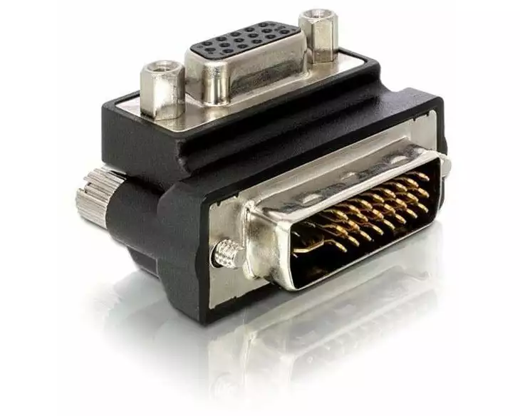 Delock Winkeladapter DVI-I - VGA m-f