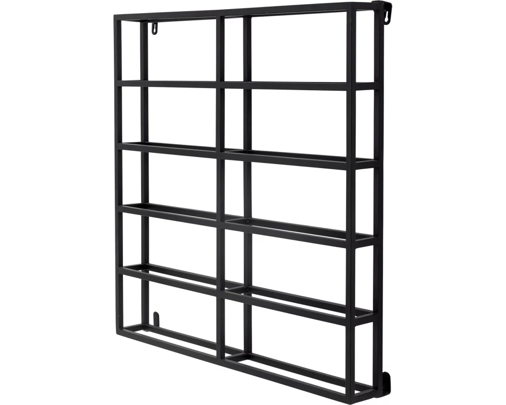 Bloomingville Weinregal Magne für 12 Flaschen, Schwarz