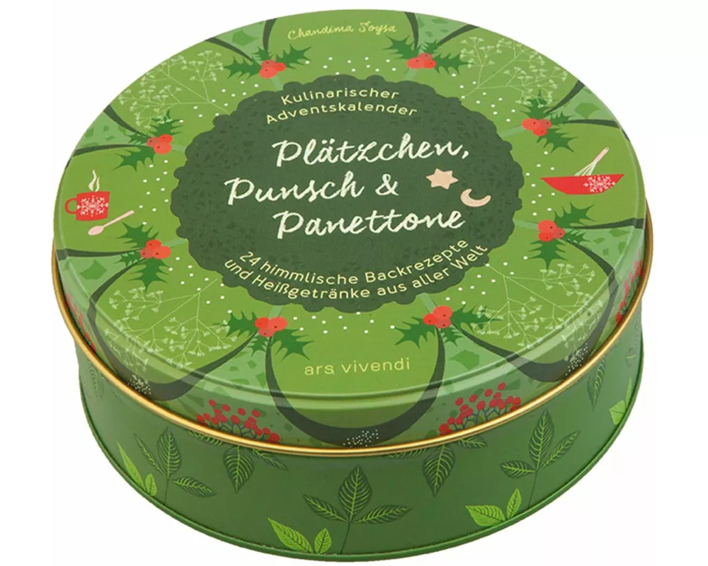Adventskalender Plätzchen, Punsch & Panettone - 24 himmlische Backrezepte und Heißgetränke aus aller Welt