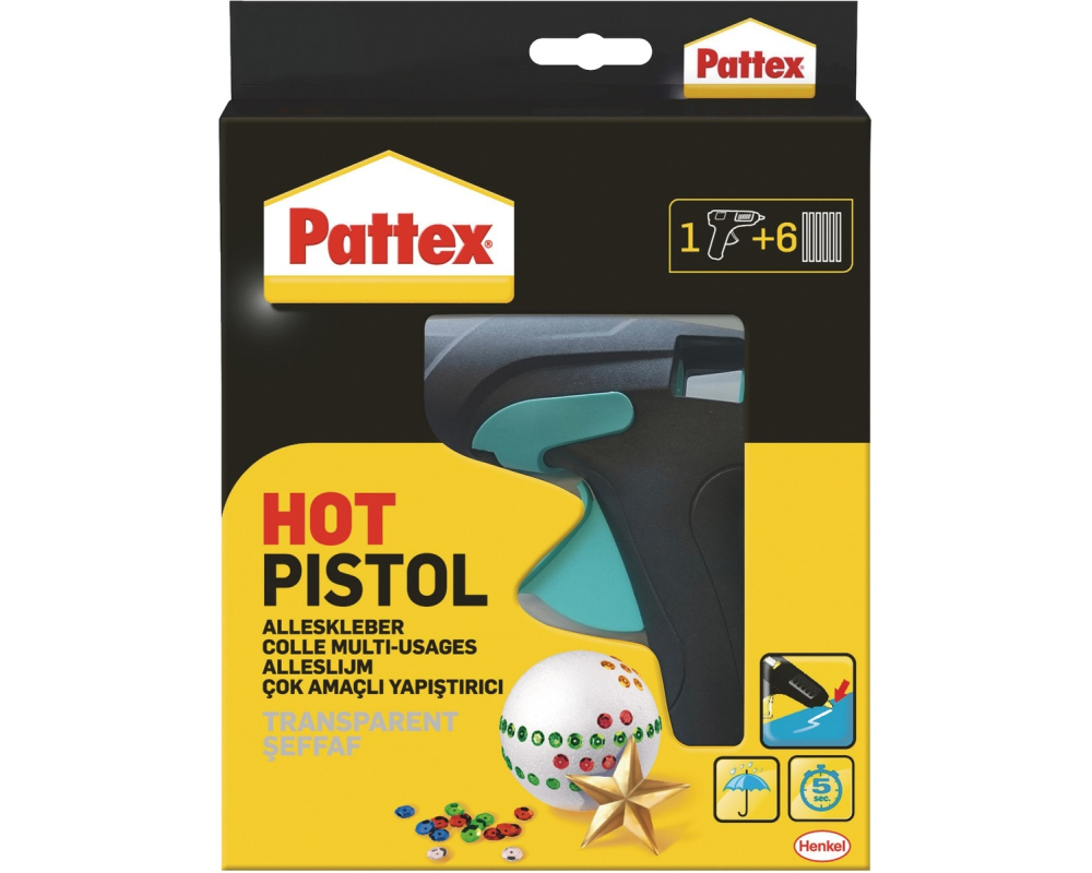 PATTEX Heissklebepistole PMHHP mit 6 Sticks