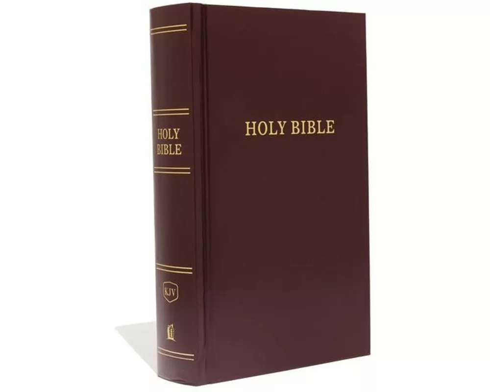 KJV, Pew Bible, Large Print, Hardcover, Burgundy, Red Letter, Comfort Print