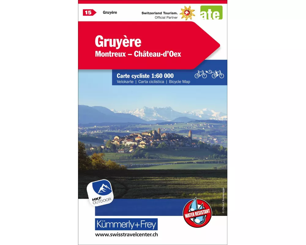 Kümmerly+Frey Velokarte 15 Gruyère 1:60.000