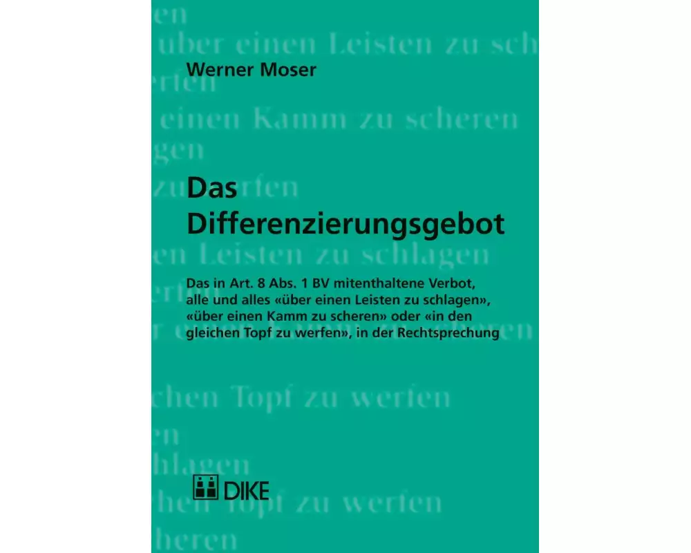 Das Differenzierungsgebot