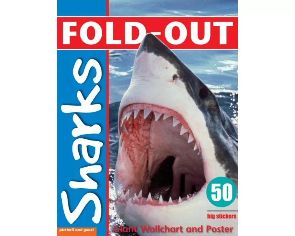 Fold-Out Poster Sticker Book: Sharks