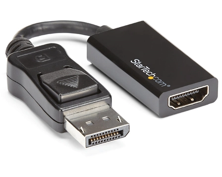 StarTech.com DisplayPort to HDMI Adapter, 4K 60Hz Active DP 1.4 to HDMI 2.0 Video Converter for Monitor/Display, Latching DP Connector