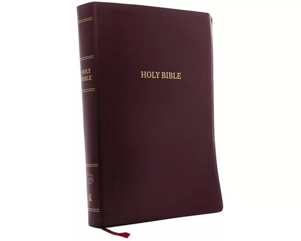 KJV Holy Bible: Super Giant Print with 43,000 Cross References, Burgundy Leather-look, Red Letter, Comfort Print: King James Version