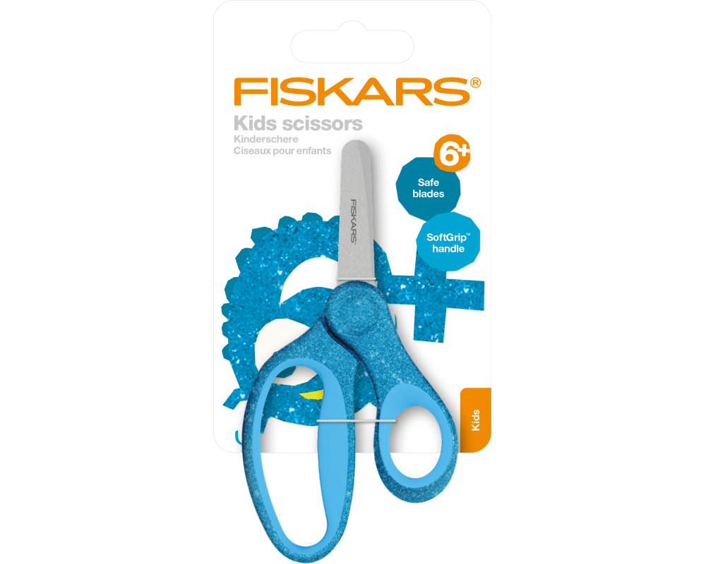 FISKARS Kinderschere 13cm 1064073 blau, Rechtshänder