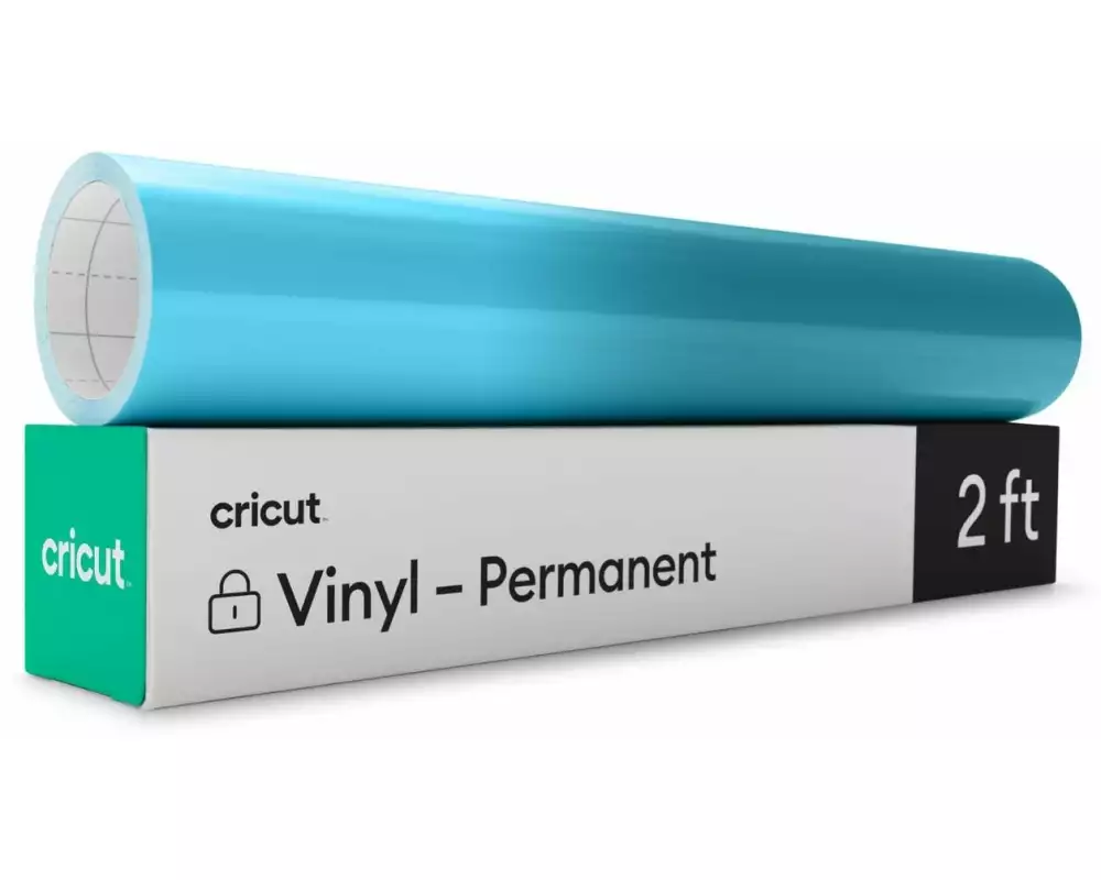 Cricut Vinylfolie Kälteaktiviert 30 x 60 cm, Hellblau/Türkis