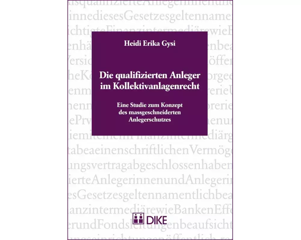 Die qualifizierten Anleger im Kollektivanlagenrecht