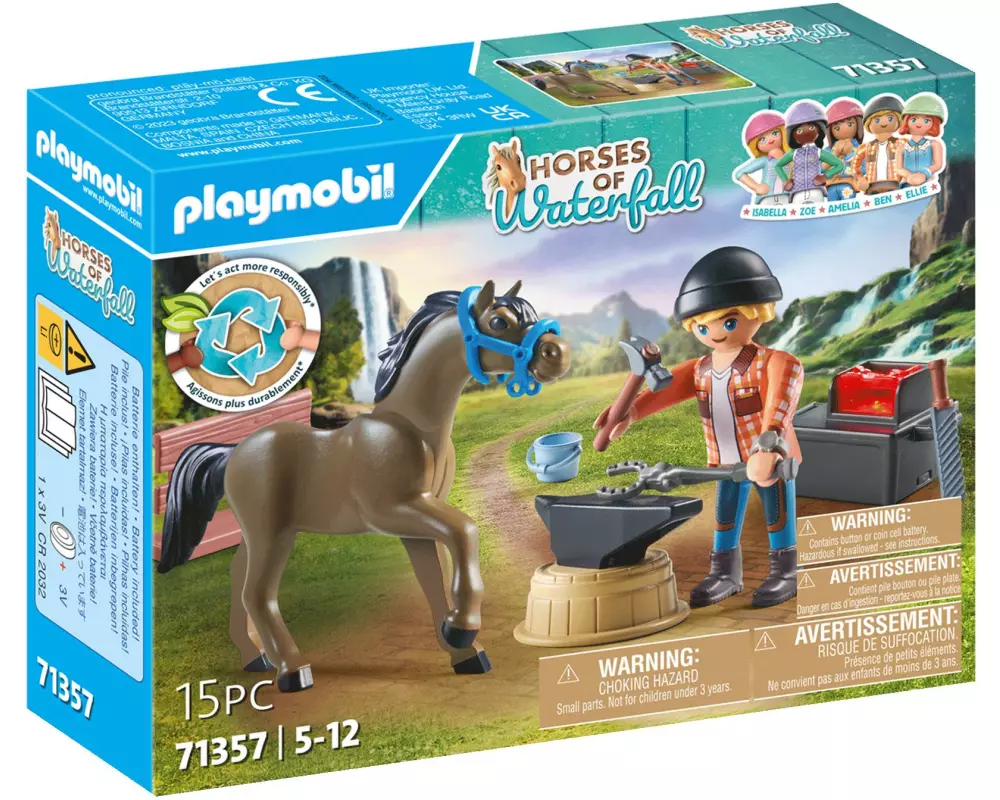 Playmobil Horses of Waterfall Hufschmied Ben & Achilles 71357