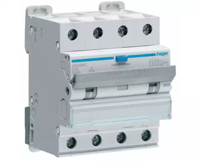 Hager FI / LS 4P 10kA C-16A 30mA A