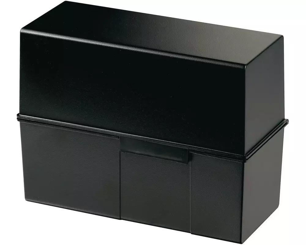 HAN Karteibox A5 Quer, 450 Karten, Schwarz