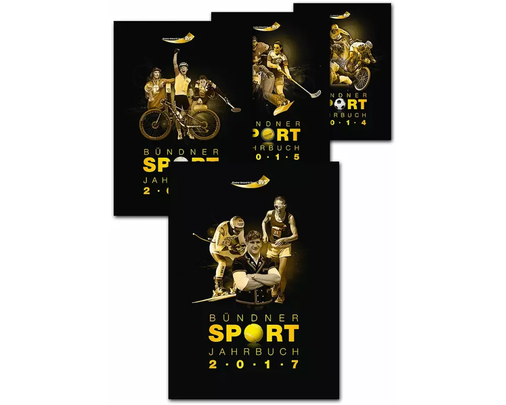 Kombiangebot Bündner Sport Jahrbuch 2014, 2015, 2016 und 2017