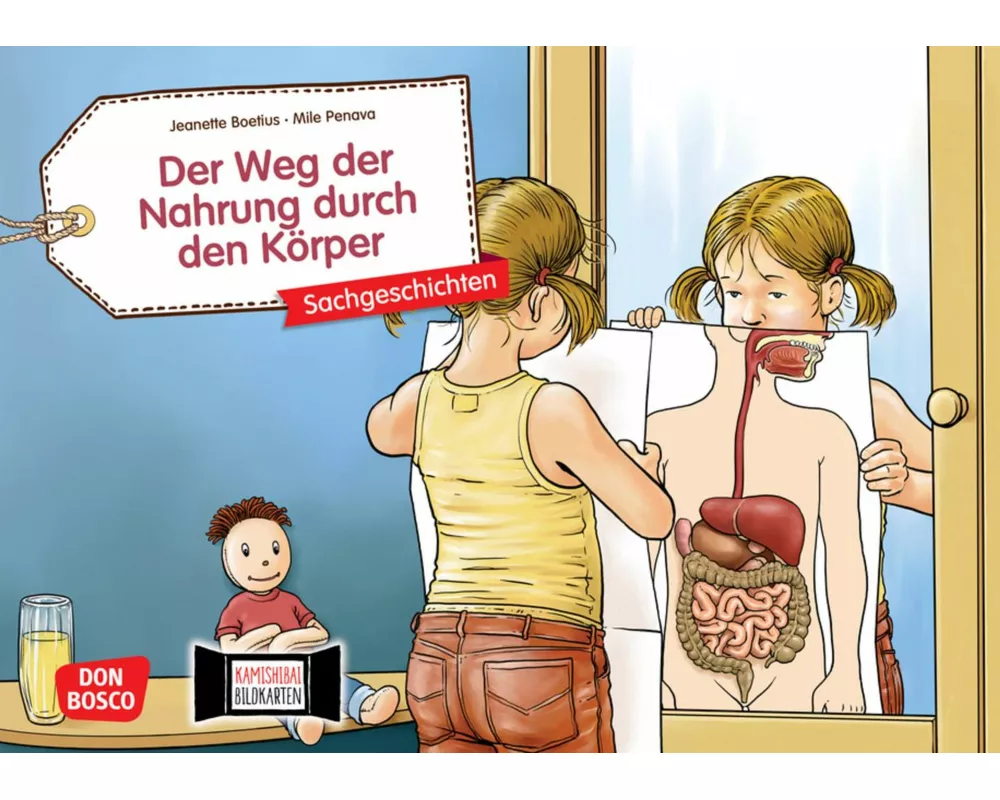 Der Weg der Nahrung durch den Körper. Kamishibai Bildkartenset