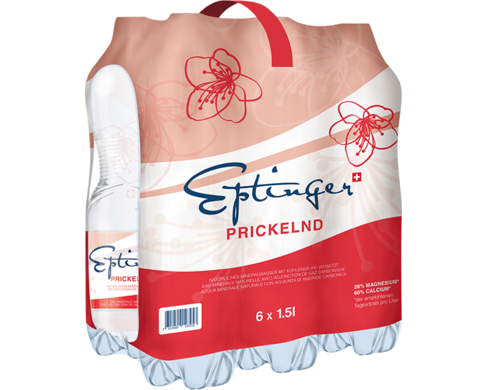 EPTINGER rot, mit Kohlensäure, Pet 1009 150 cl, 6 Stk.