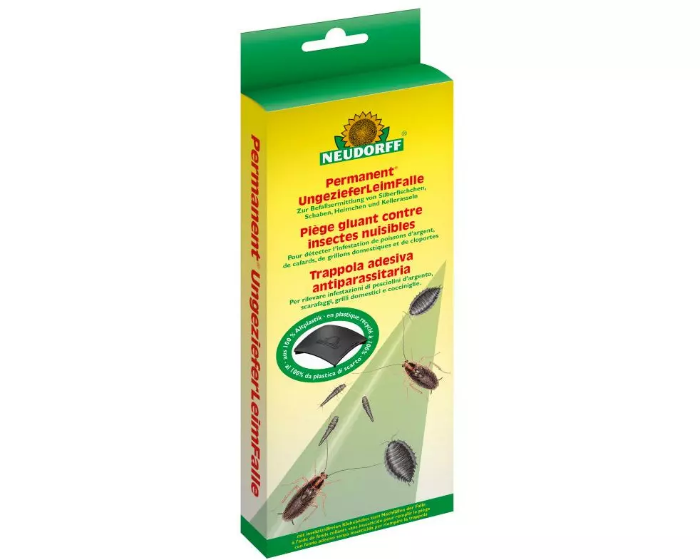 Neudorff Insektenfalle Permanent Ungeziefer Leimfalle, 2 Stück
