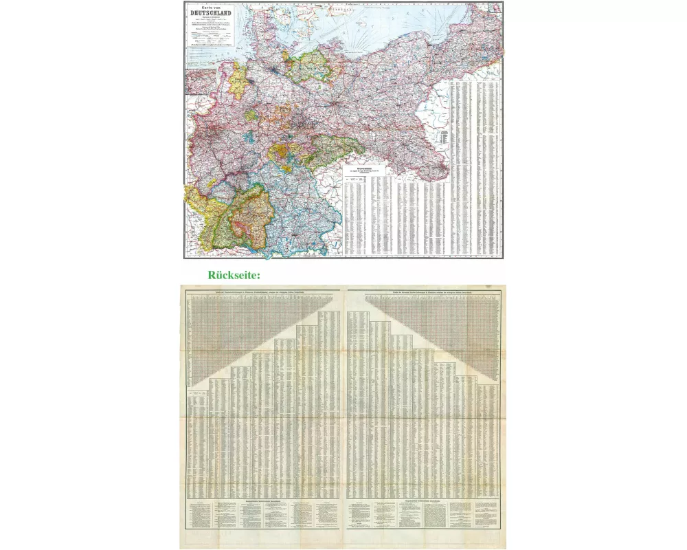 General-Karte Deutsches Reich - Deutschland, 1910