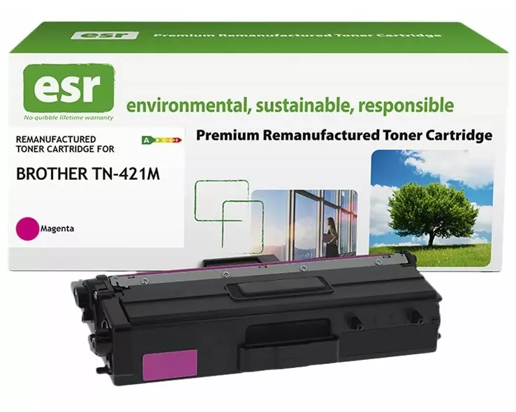 ESR Toner cartridge compatible with Brother TN-421M magenta remanufactured 1.800 pages