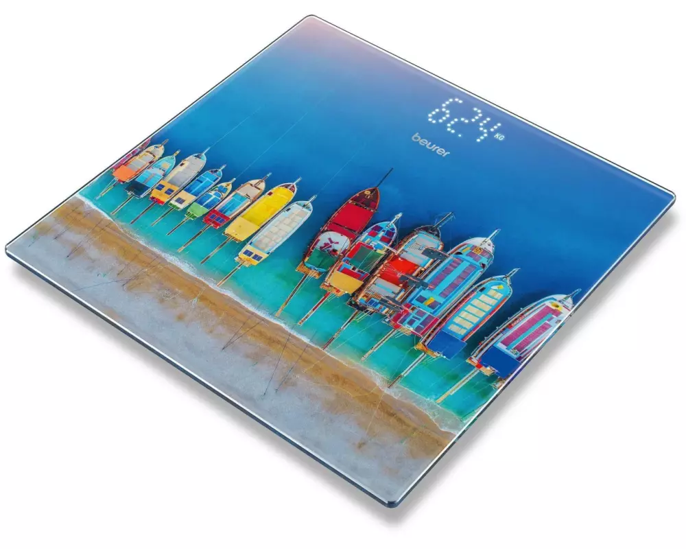 Beurer Personenwaage GS215 Boats Blau; Mehrfarbig