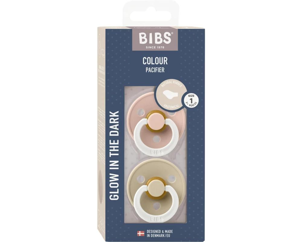 Bibs Colour Anatomisch, GLOW, Naturkautschuk, 0-6 Monate