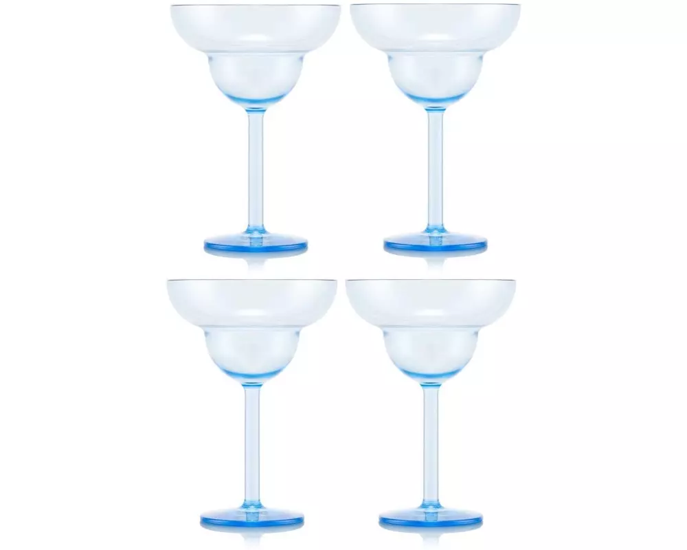 Bodum Outdoor-Martiniglas Oktett 250 ml, Blau, 4 Stück