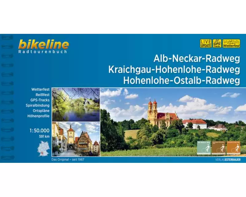 Alb-Neckar-Weg • Kraichgau-Hohenlohe-Radweg • Hohenlohe-Ostalb-Weg