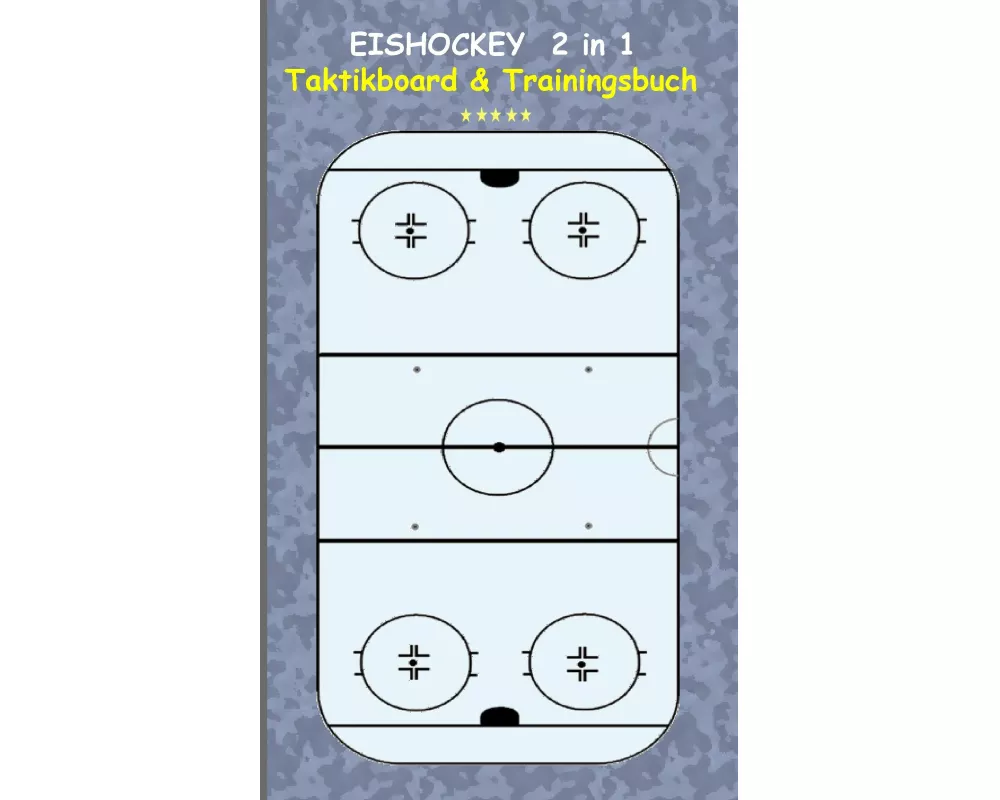 Eishockey 2 in 1 Taktikboard und Trainingsbuch
