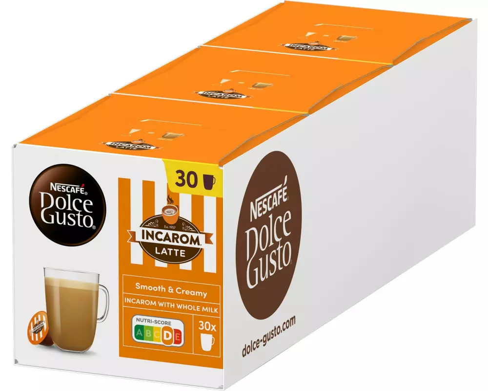 Nescafé Kaffeekapseln Dolce Gusto Incarom Latte 90 Stück