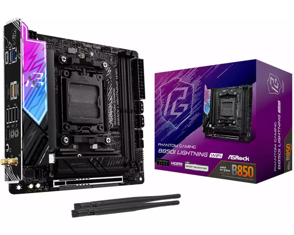 ASRock Mainboard Phantom Gaming B850I Lightning WiFi