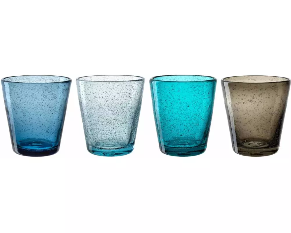 Leonardo Trinkglas Burano 330 ml, 4 Stück, Mehrfarbig