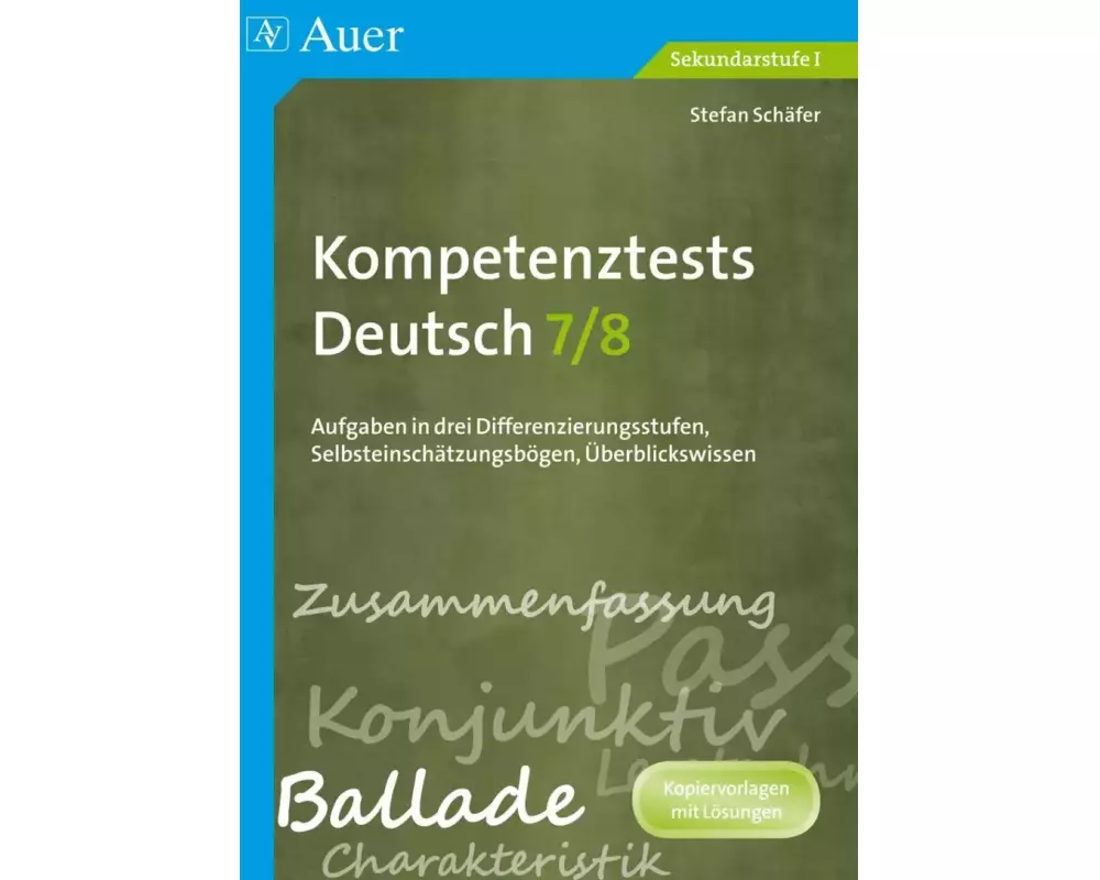 Kompetenztests Deutsch, Klasse 7/8