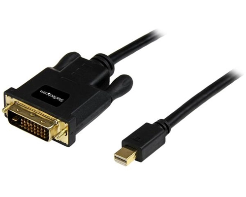 StarTech.com 10ft Mini DisplayPort to DVI Cable, Mini DP to DVI-D Adapter/Converter Cable, 1080p Video, mDP 1.2 to DVI Monitor/Display