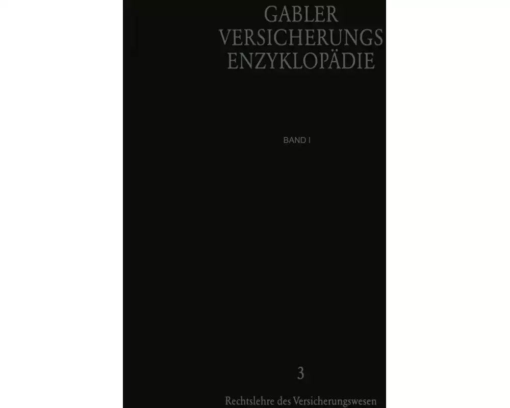 Rechtslehre des Versicherungswesens