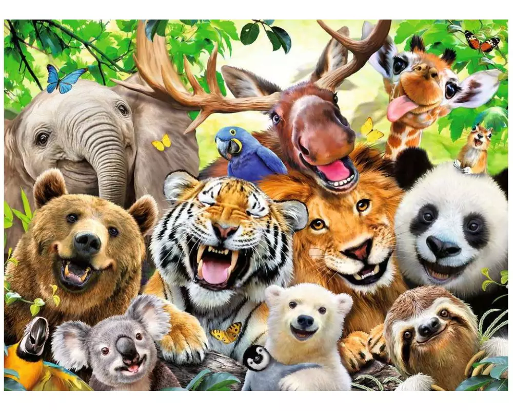 Ravensburger Puzzle Bitte lächeln! 300 XXL Teile