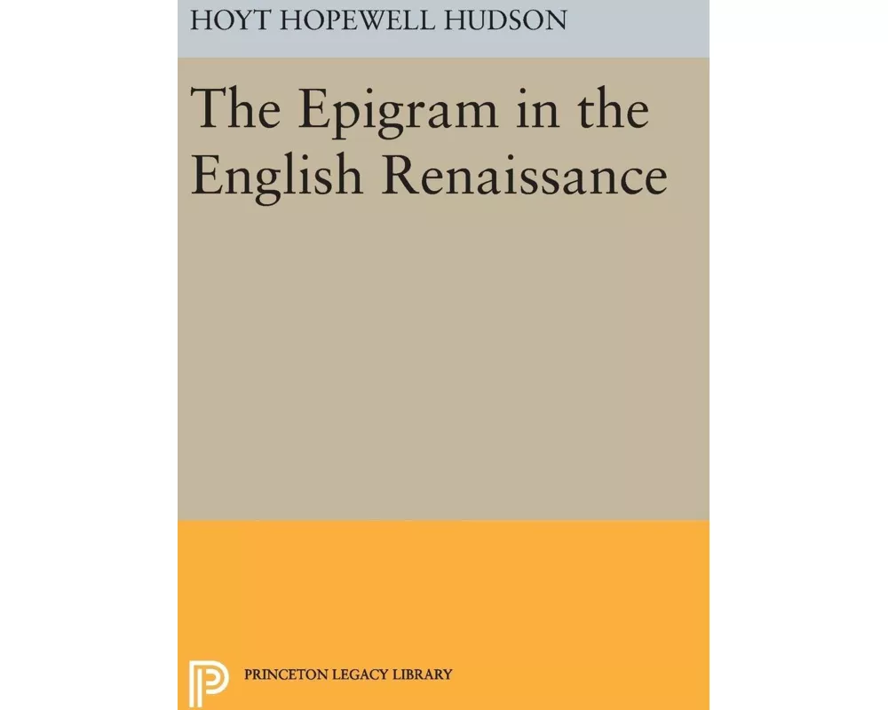Epigram in the English Renaissance
