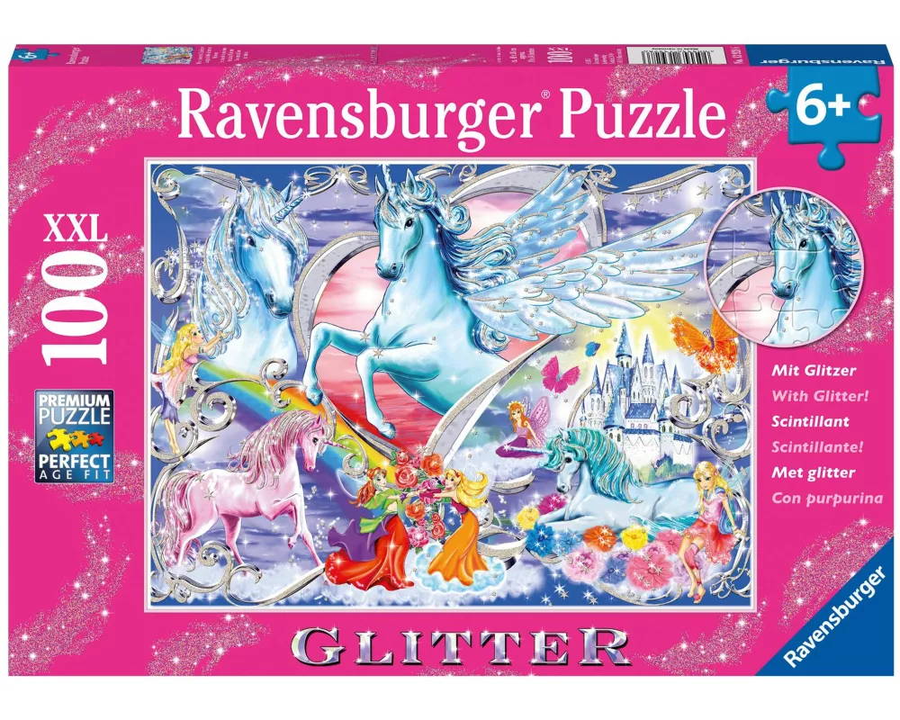 Kinderpuzzle 100 XXL Teile - Die schönsten Einhörner