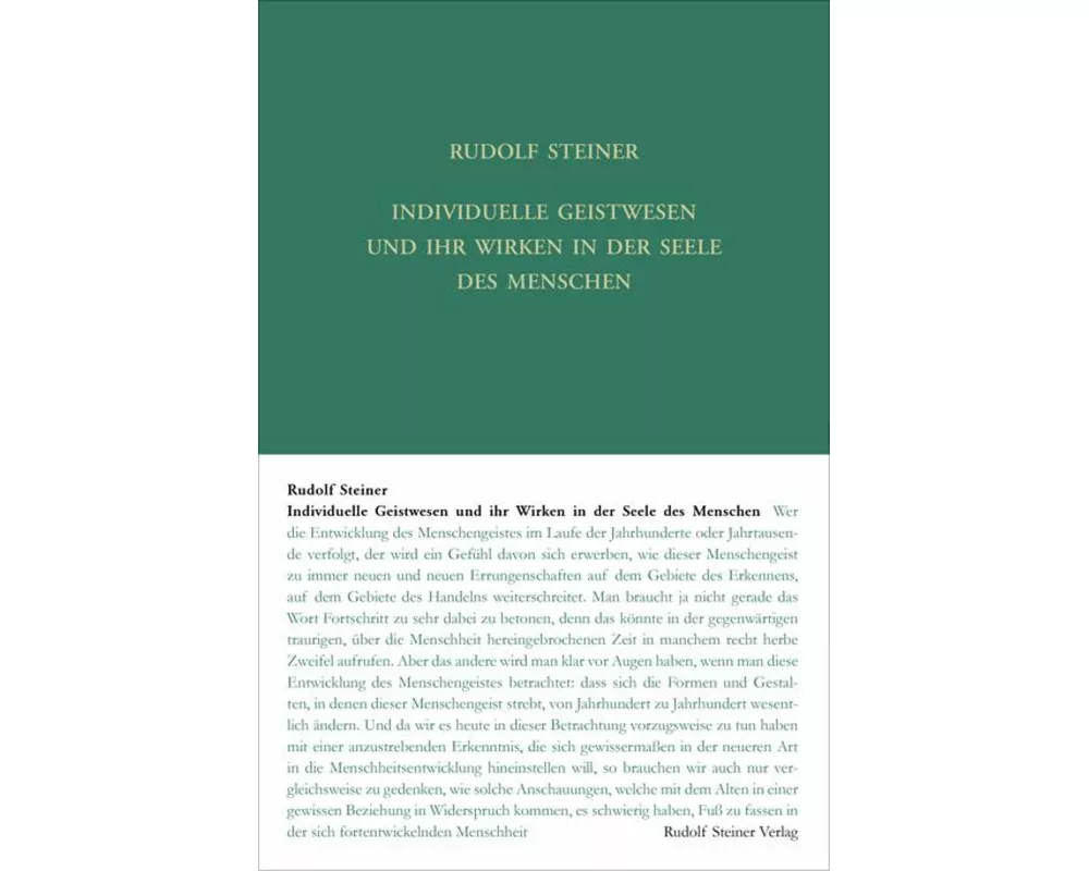 Individuelle Geistwesen und ihr Wirken in der Seele des Menschen