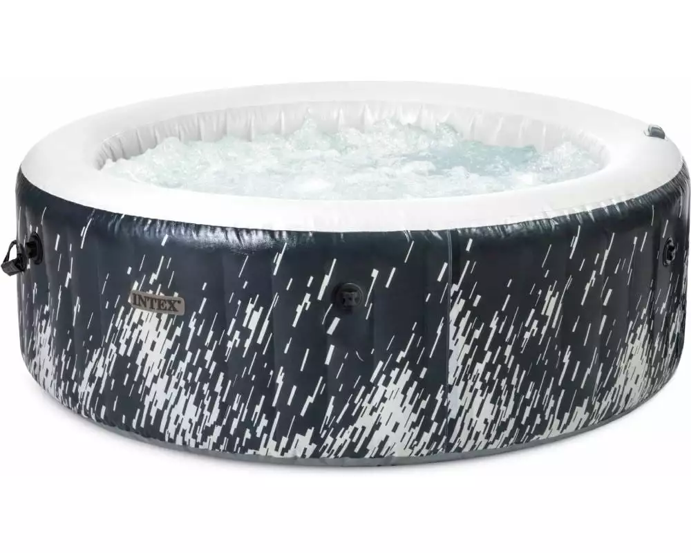 Intex 4-Personen Glow Deluxe Round Bubble Spa Set Ø 196