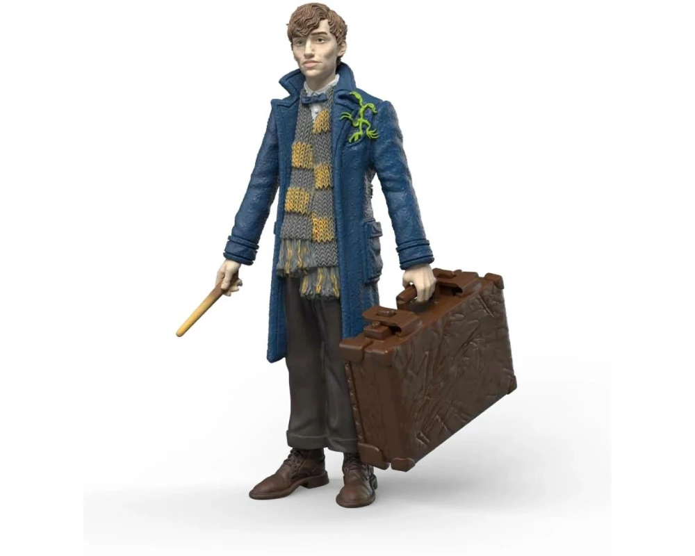 Schleich Newt Scamander & Pickett Spielfigur mit Baumgeist und Koffer