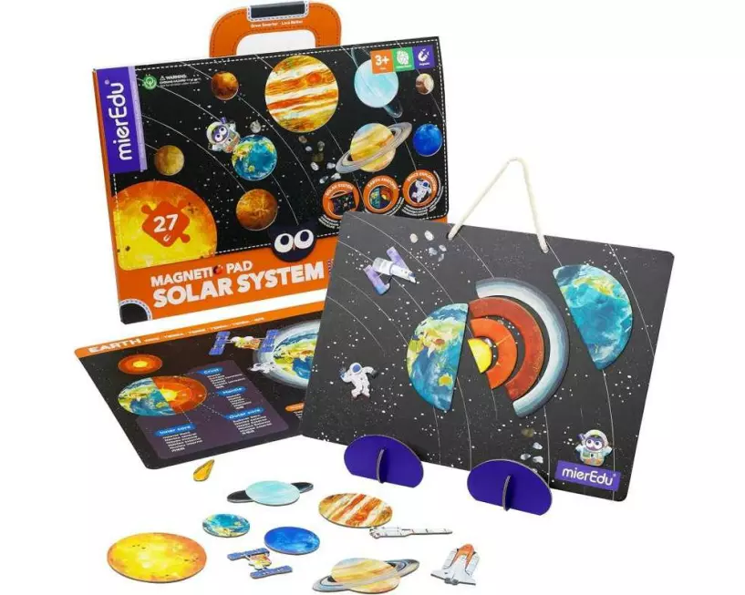 mierEdu Kinderspiel Magnet Pad – Sonnensystem