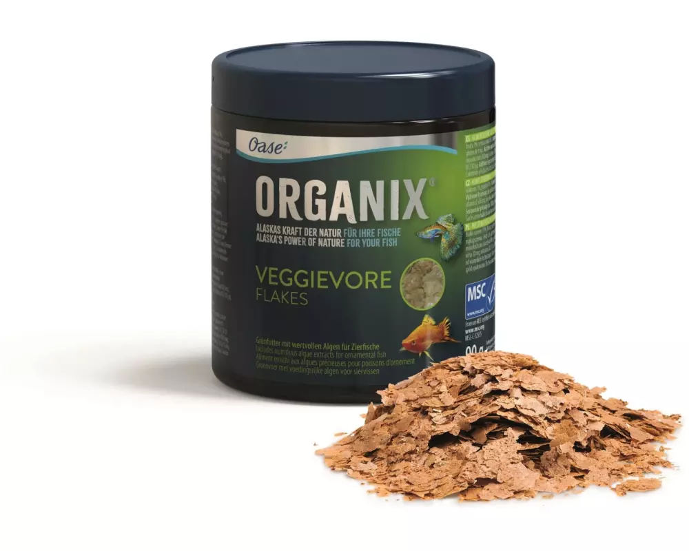 OASE Pflanzenfutter Organix Veggie Flakes, 90 g