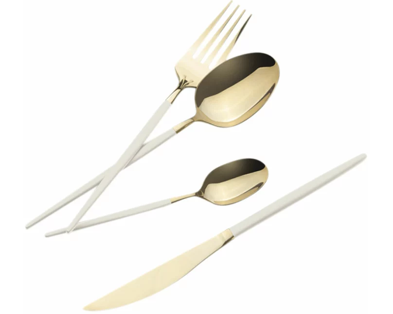 Berlinger Haus 24 teiliges Besteckset matt cream Sahara Collection