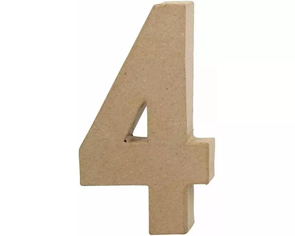 Creativ Company Papp-Zahl 4 gross