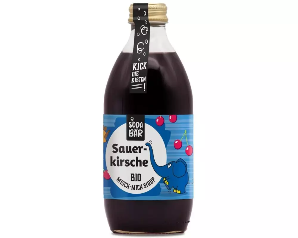 SodaBär Bio-Sirup Sauerkirsche (Elefant) 330 ml