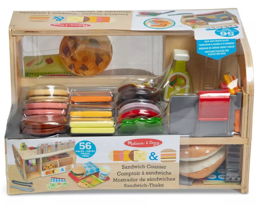 Spinmaster Melissa und Doug Sandwichtheke Holzspielset