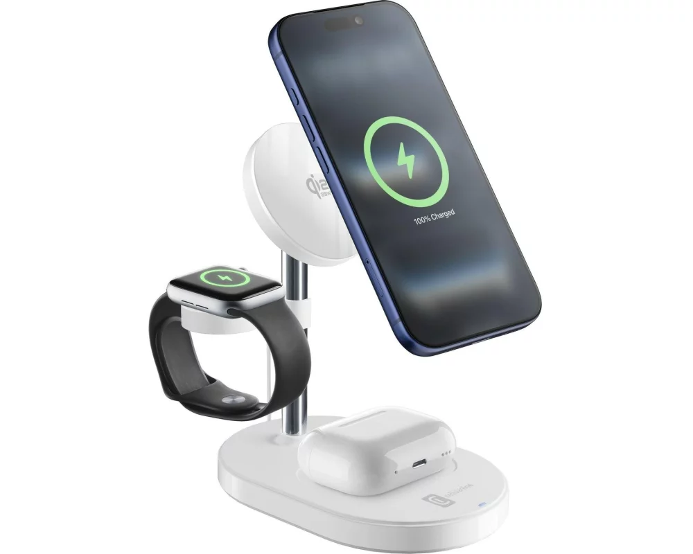 Cellular Line Mag Trio 3-in-1, 25 W, Weiss