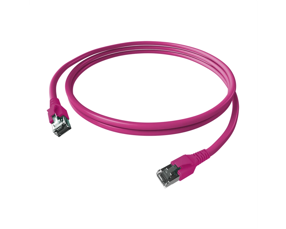 EasyLan FlexBoot Patchkabel Cat.6A, S/FTP, violett, 3 m