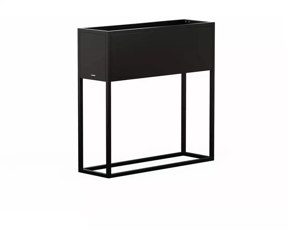 Herstera Pflanzentisch Planter HUB 80 x 25 x 79 cm, Schwarz